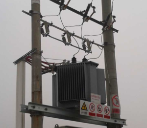 subestación aerea biposte